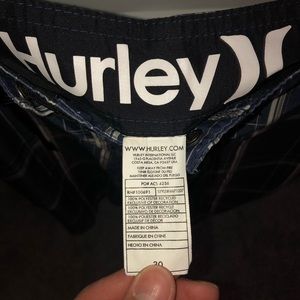 Vintage Hurley Plaid Bathing Suit/Board Shorts